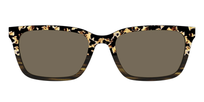 The Polarized Caramel Tortoise Horn Split Sun Top