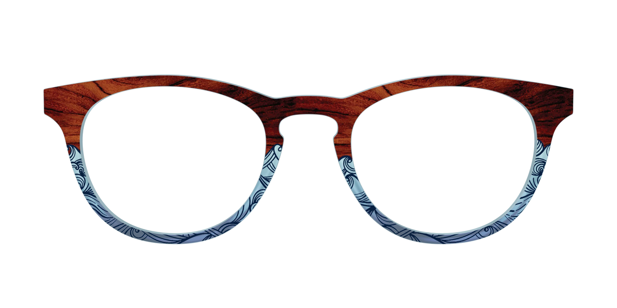 The Blue Wood Waves Crystal