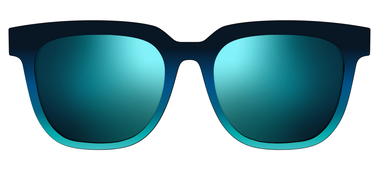 The Polarized Royal Blue to Seafoam Gradient Sun Top