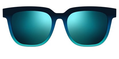 The Polarized Royal Blue to Seafoam Gradient Sun Top