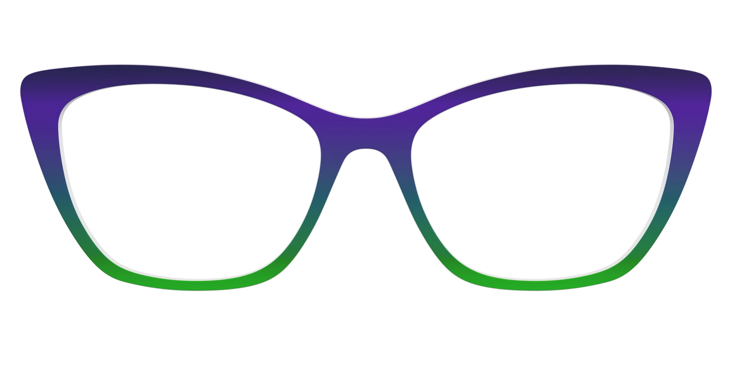The Ultra Violet to Bright Green Gradient