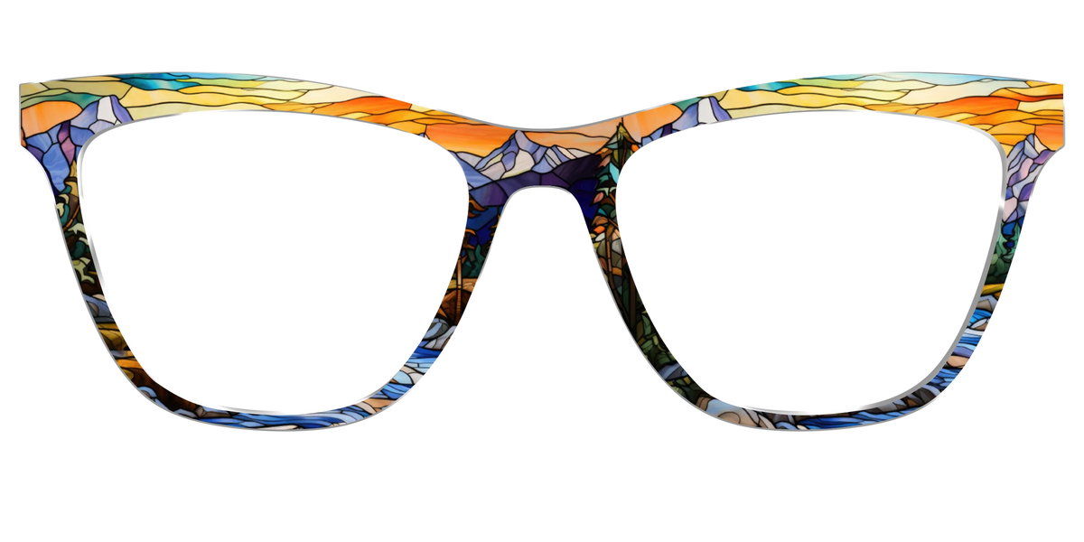 The Mountainscape Stained Glass