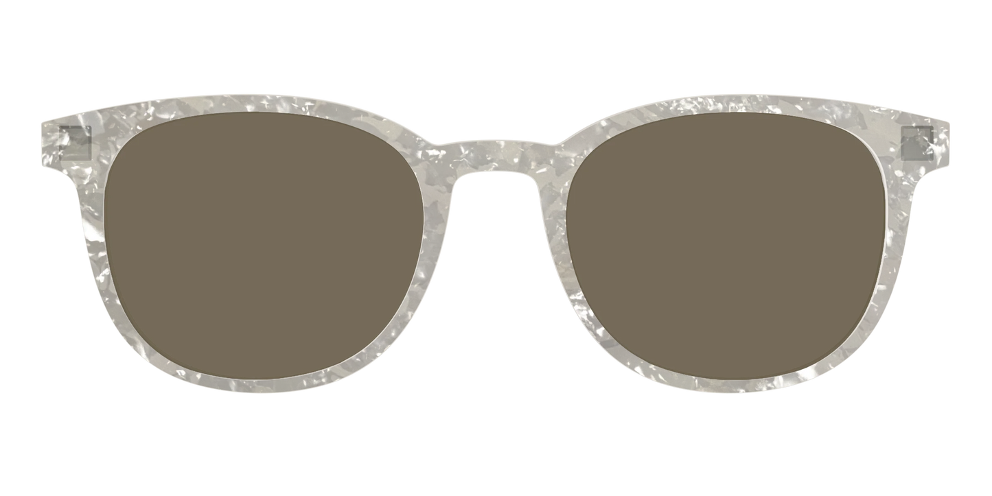 The Polarized White Quartz Pearl Sun Top