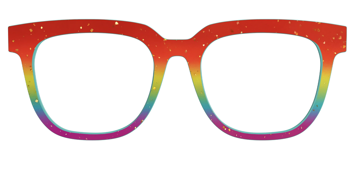 The Spectrum Gradient with Gold Flakes