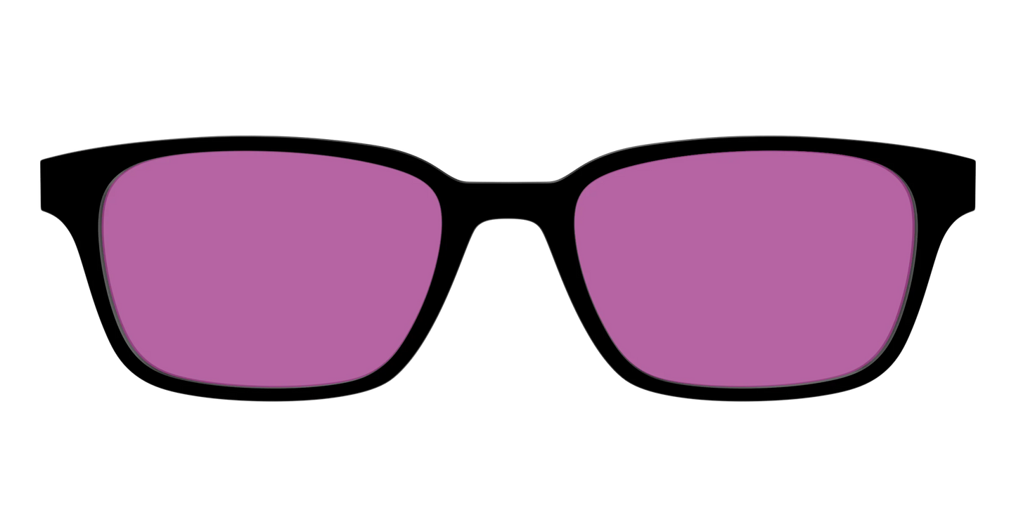 The Black with Violet Golf Lens