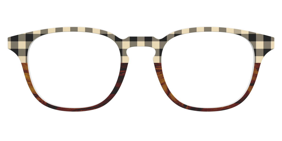 The Ivory Plaid Wood Split
