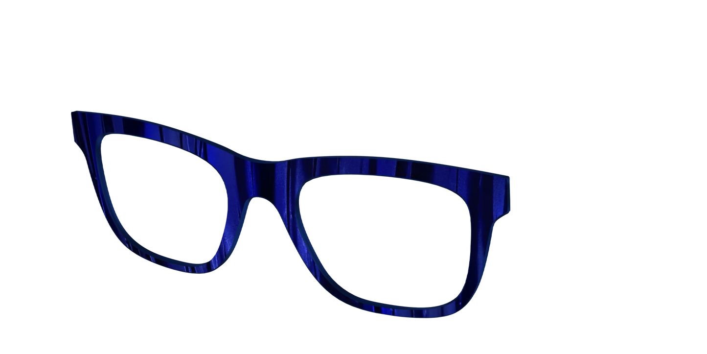 The Indigo Moire Stripes