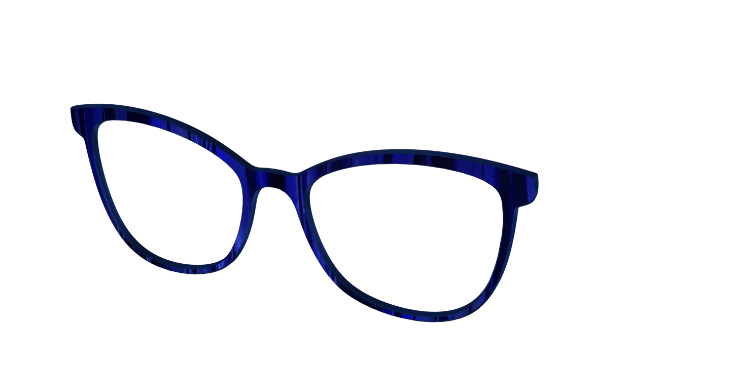The Indigo Moire Stripes