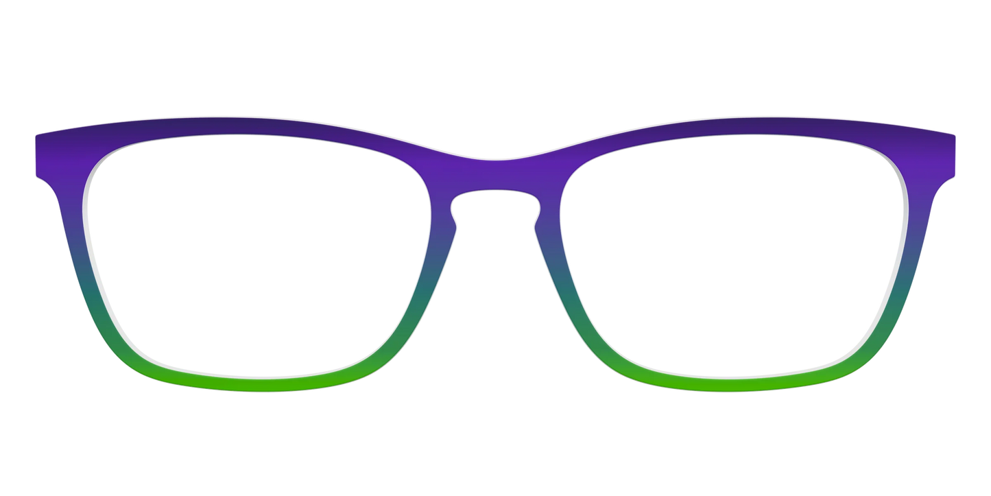 The Ultra Violet to Bright Green Gradient