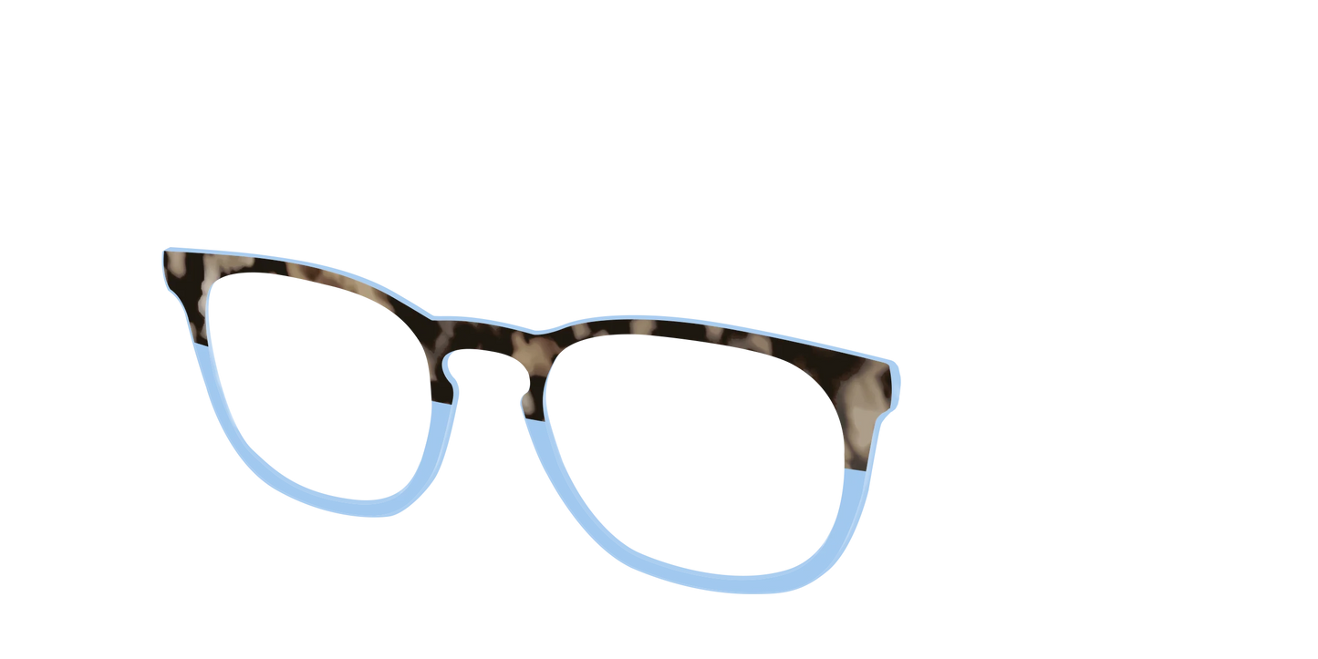 The Denim Tortoise Crystal Split