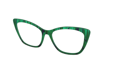 The Emerald Moire Stripes