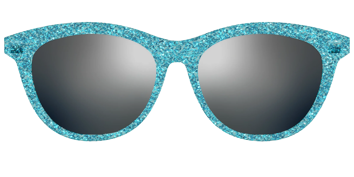 The Polarized Aquamarine Sparkle Sun Top