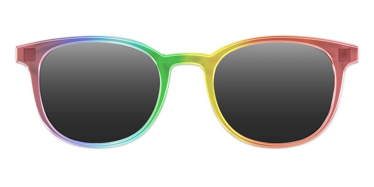 The Polarized Rainbow Gradient Sun Top