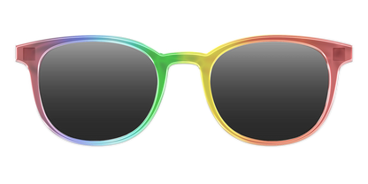 The Polarized Rainbow Gradient Sun Top