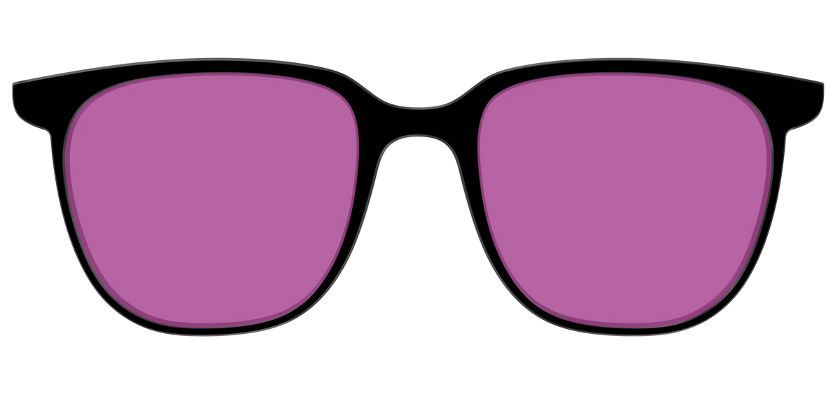 The Black with Violet Golf Lens