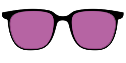 The Black with Violet Golf Lens