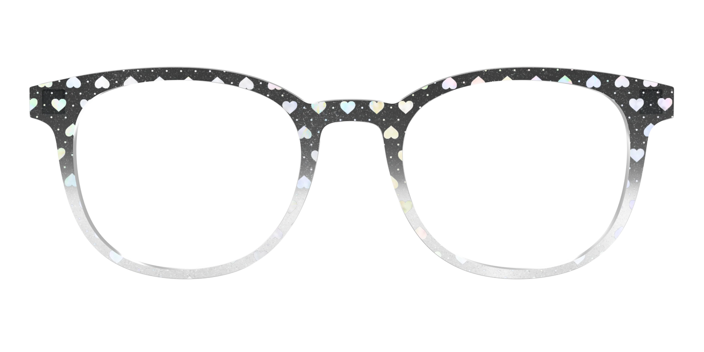 The Rainbow Foil Hearts Gradient Crystal