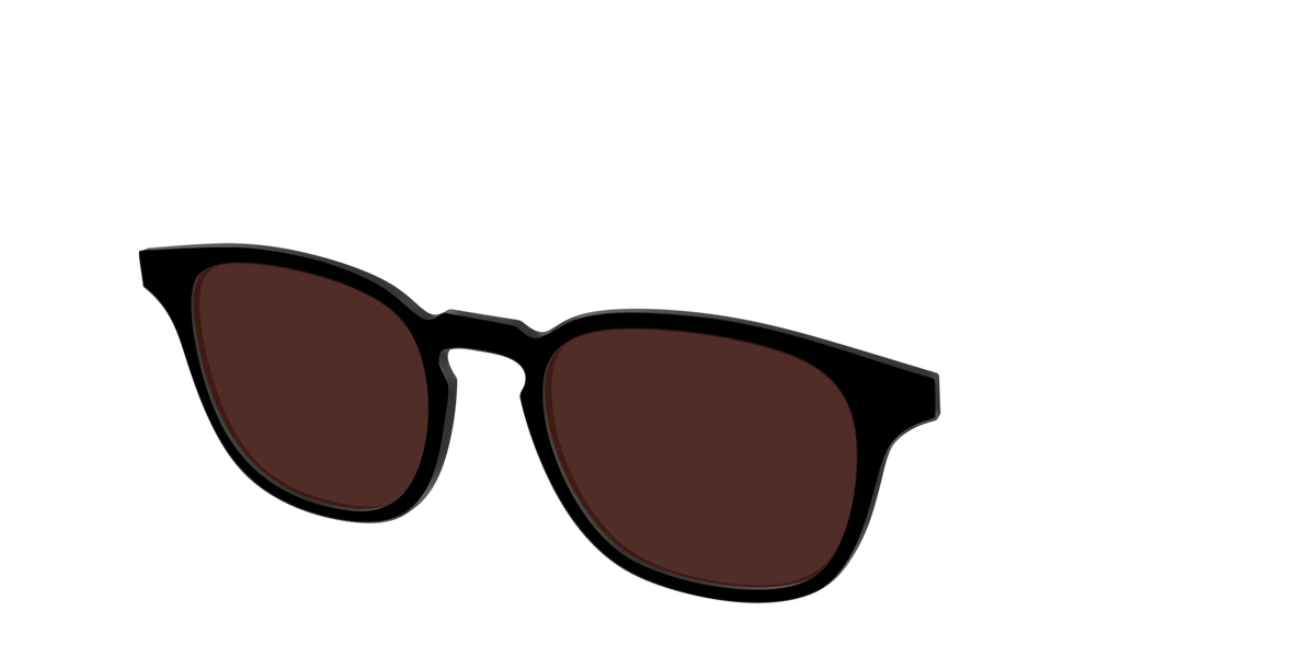 The Black with Brown Golf Lens
