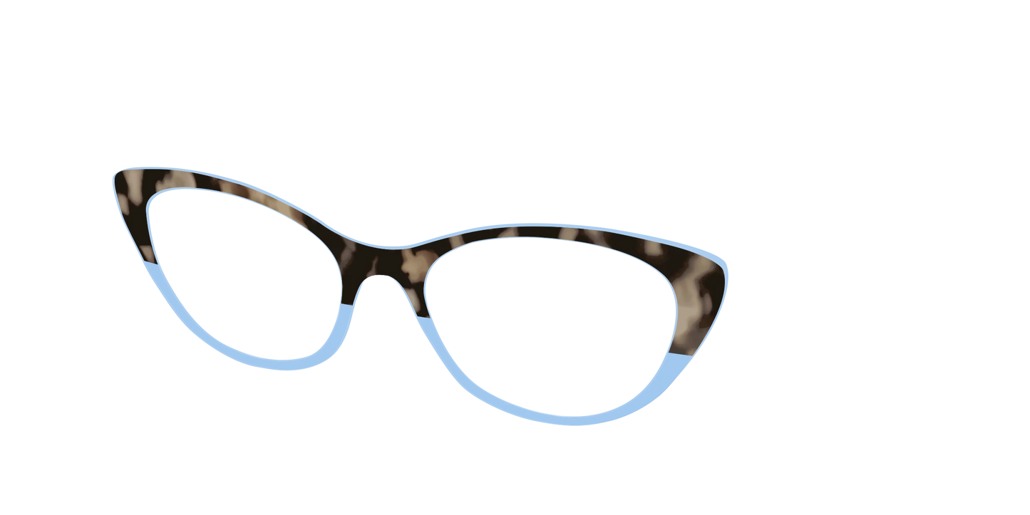 The Denim Tortoise Crystal Split