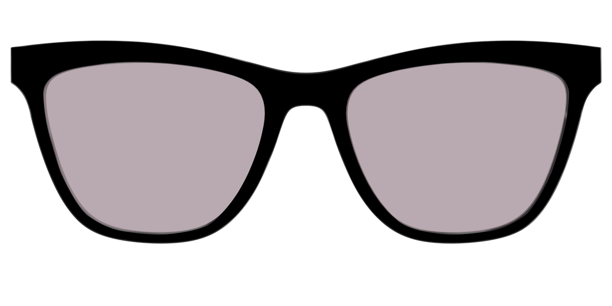 The Black with Gray Gaming Lens