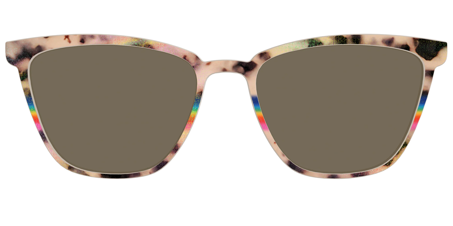 The Polarized Prism Split Tortoise Sun Top