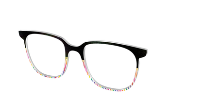 The Chic Pride Stripes Crystal with Gold Foil