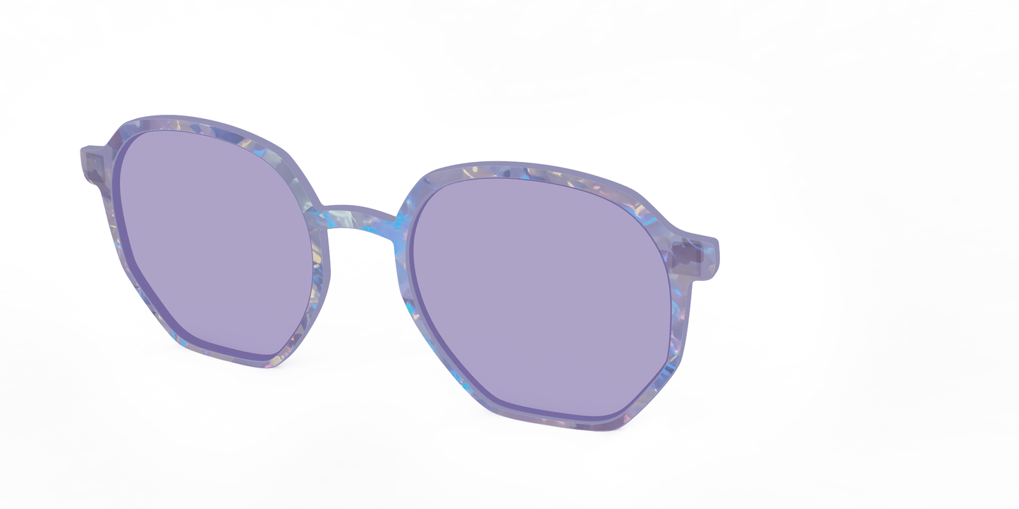 The Lavender Pearl Tort With Celestial Purple Lens