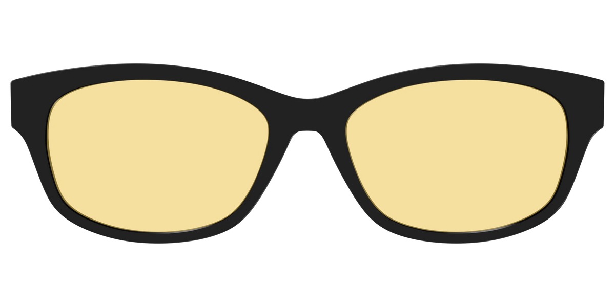 The Black With Citrine Yellow Lens