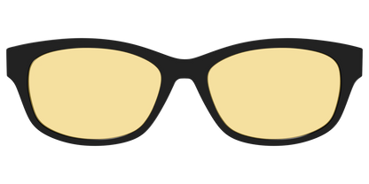 The Black With Citrine Yellow Lens