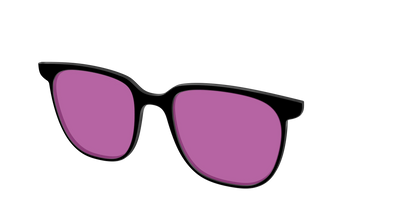 The Black with Violet Golf Lens