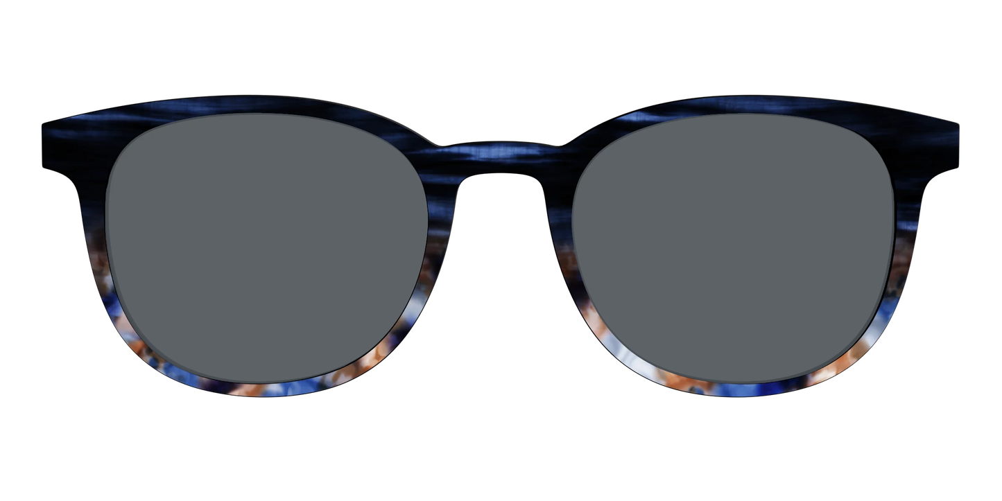 The Polarized Blue Horn Tortoise Sun Top