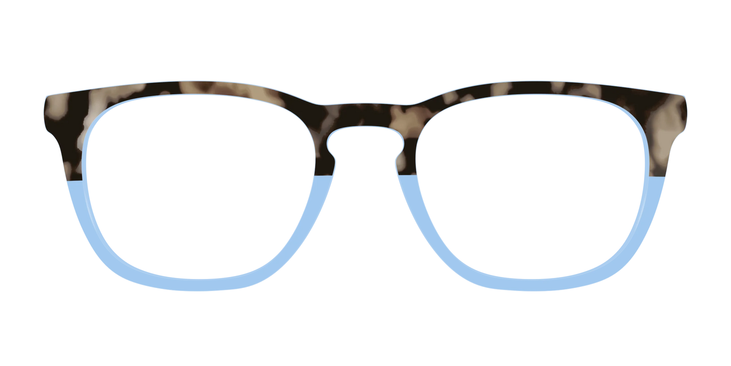 The Denim Tortoise Crystal Split