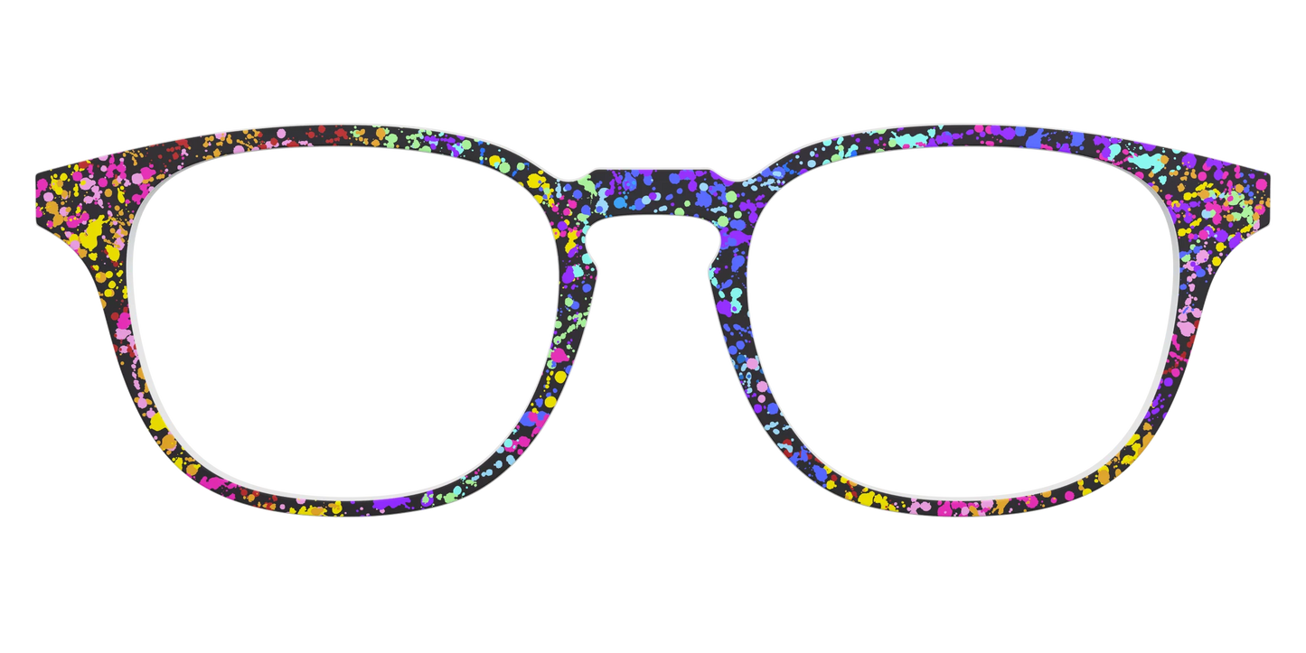 The Rainbow Splatter Black