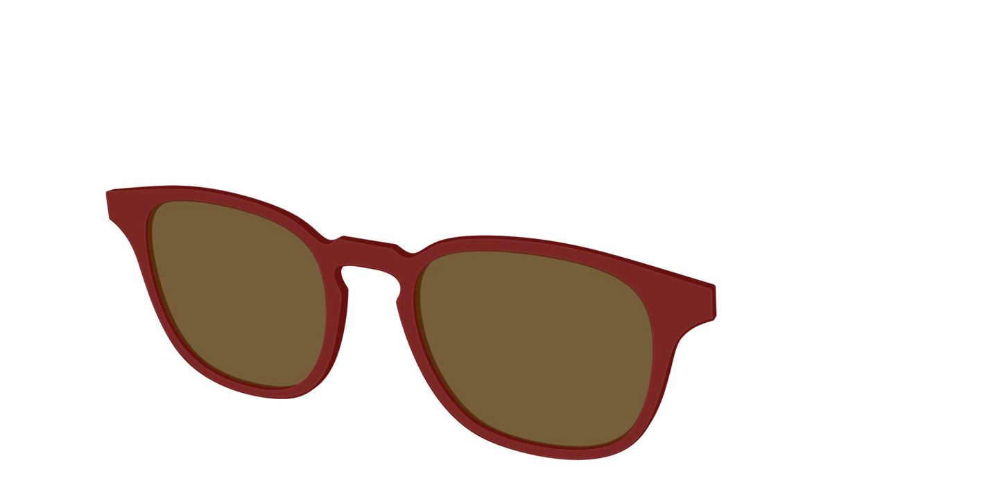 The Polarized Burgundy Sun Top