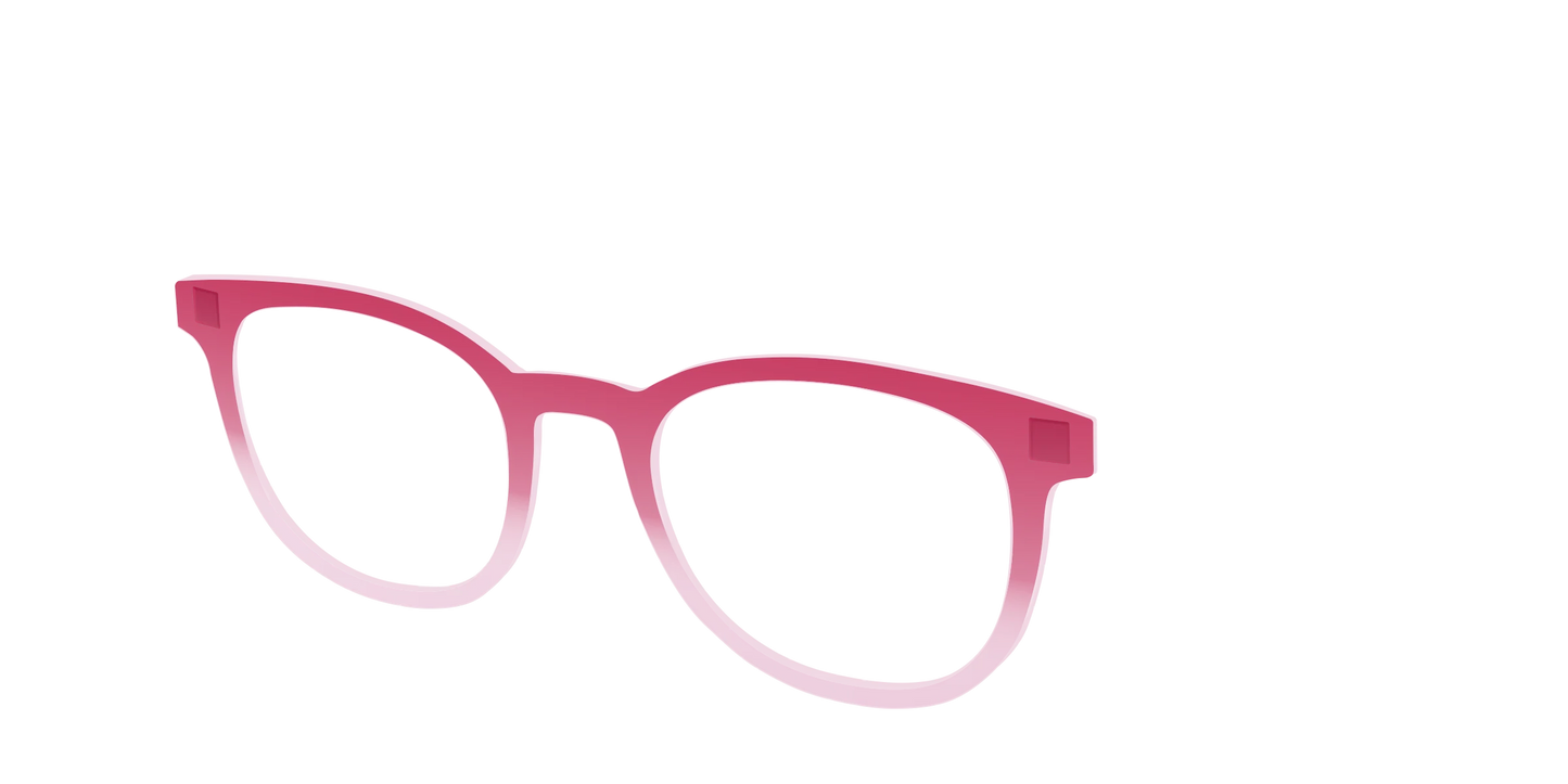 The Flamingo to Blush Gradient Crystal