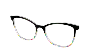 The Chic Pride Stripes Crystal with Gold Foil