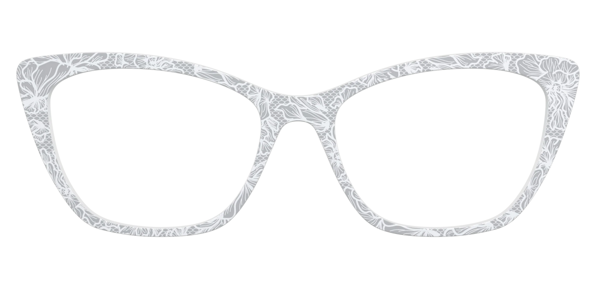 The Pale Gray Floral Lace