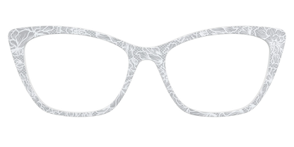 The Pale Gray Floral Lace