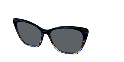 The Polarized Blue Horn Tortoise Sun Top