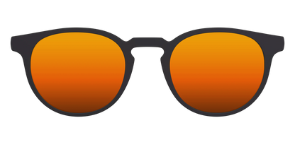 The Polarized Orange Reflective Sun Top