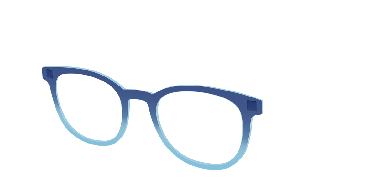 The Indigo to Sky Blue Gradient Crystal