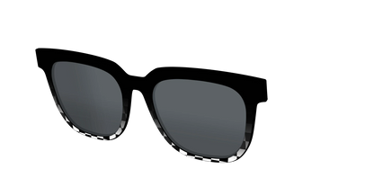 The Polarized Checkerboard Fade Sun Top