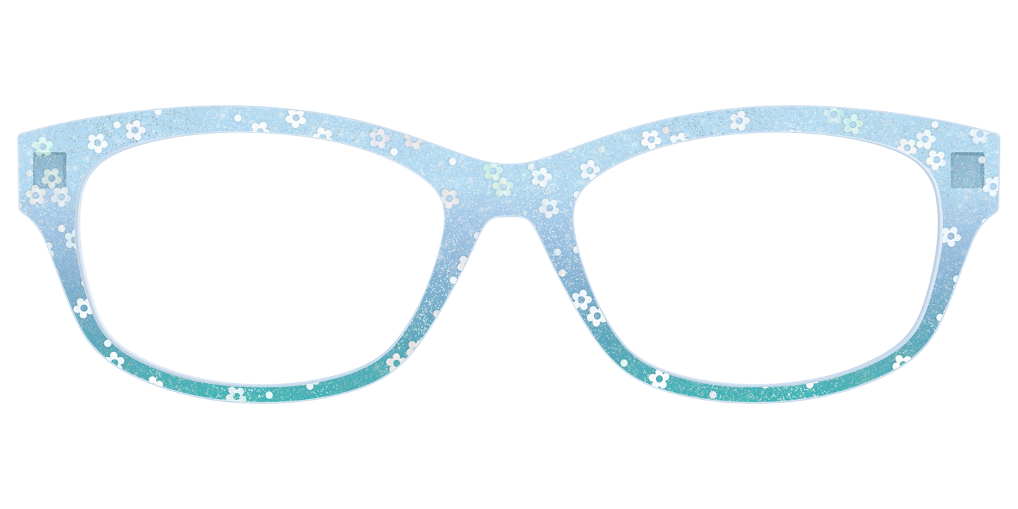 The Sky Blue Crystal with Daisy Glitter