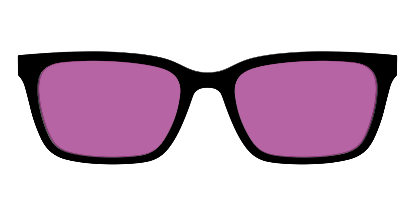 The Black with Violet Golf Lens