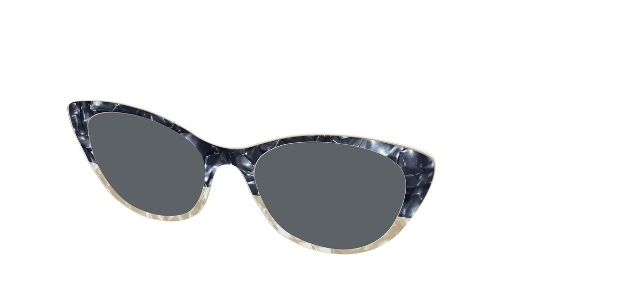 The Polarized Navy to Taupe Pearl Split Sun Top