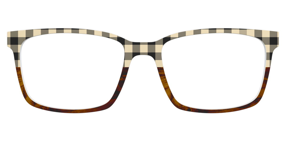 The Ivory Plaid Wood Split