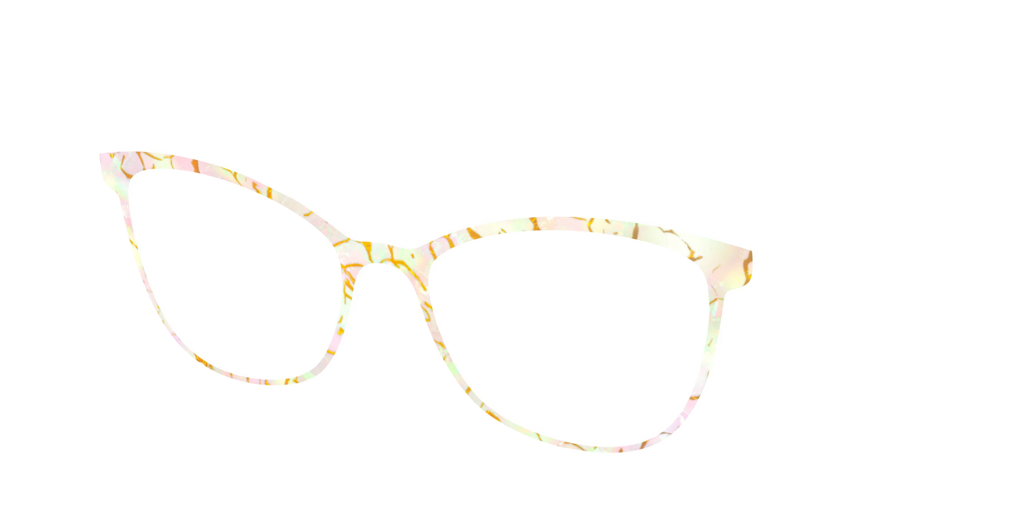 The Opalescent Pearl with Gold Streaks
