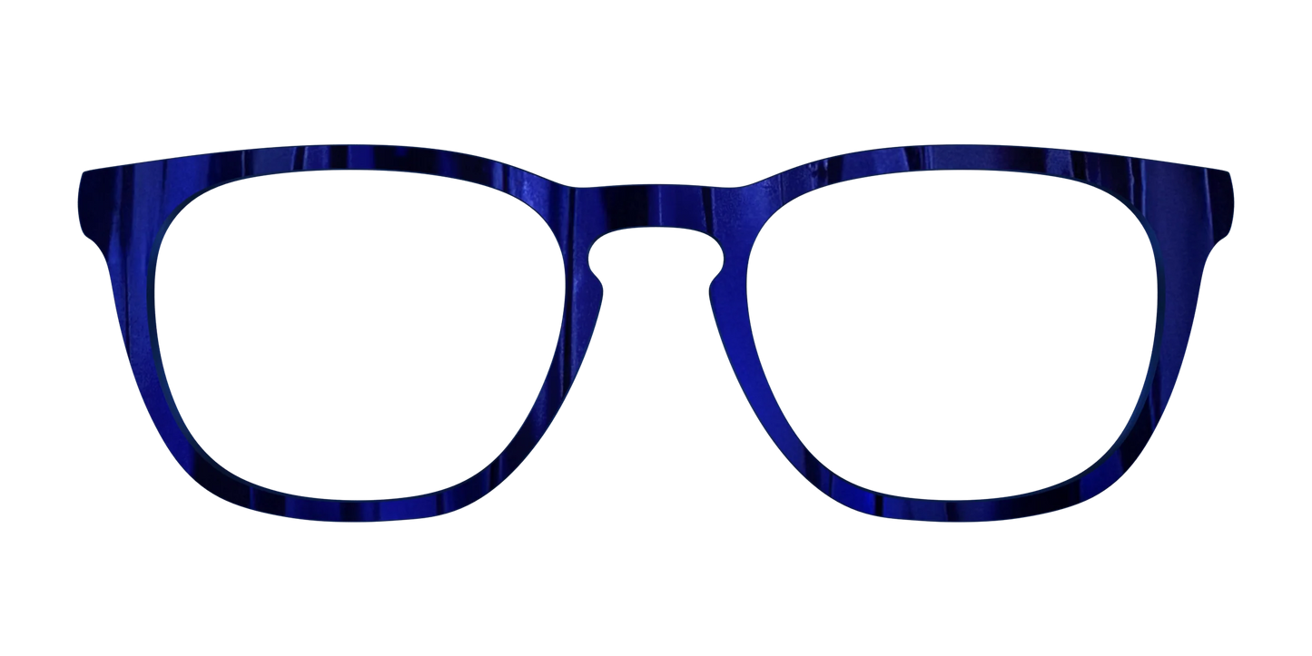 The Indigo Moire Stripes