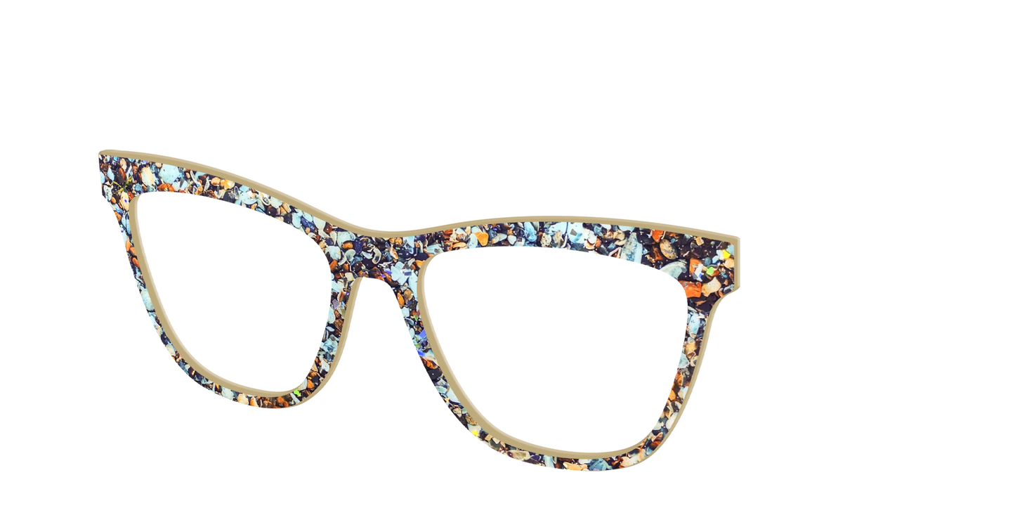 The Seashell Tortoise with Holographic Glitter
