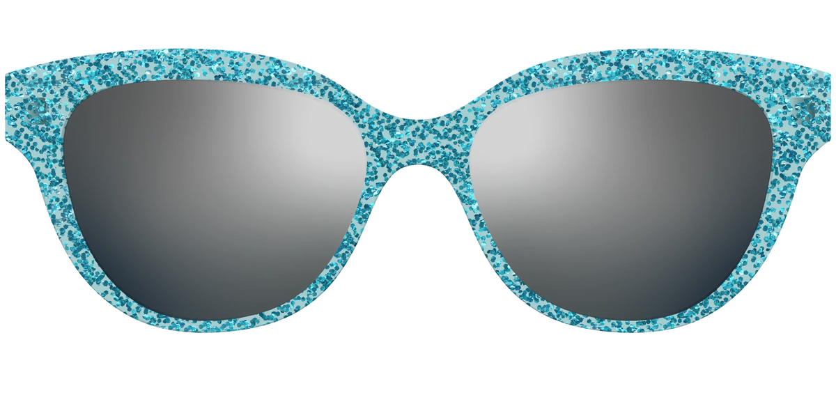 The Polarized Aquamarine Sparkle Sun Top
